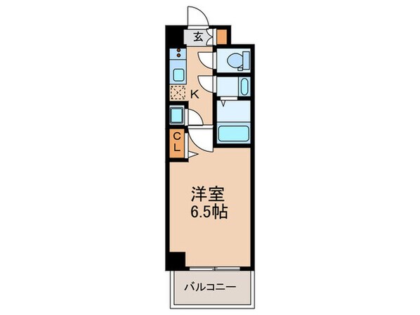 ﾍﾞｲｻｲﾄﾞﾊﾟｰｸOSAKAﾉｰｽﾚｼﾞﾃﾞﾝｽの物件間取画像